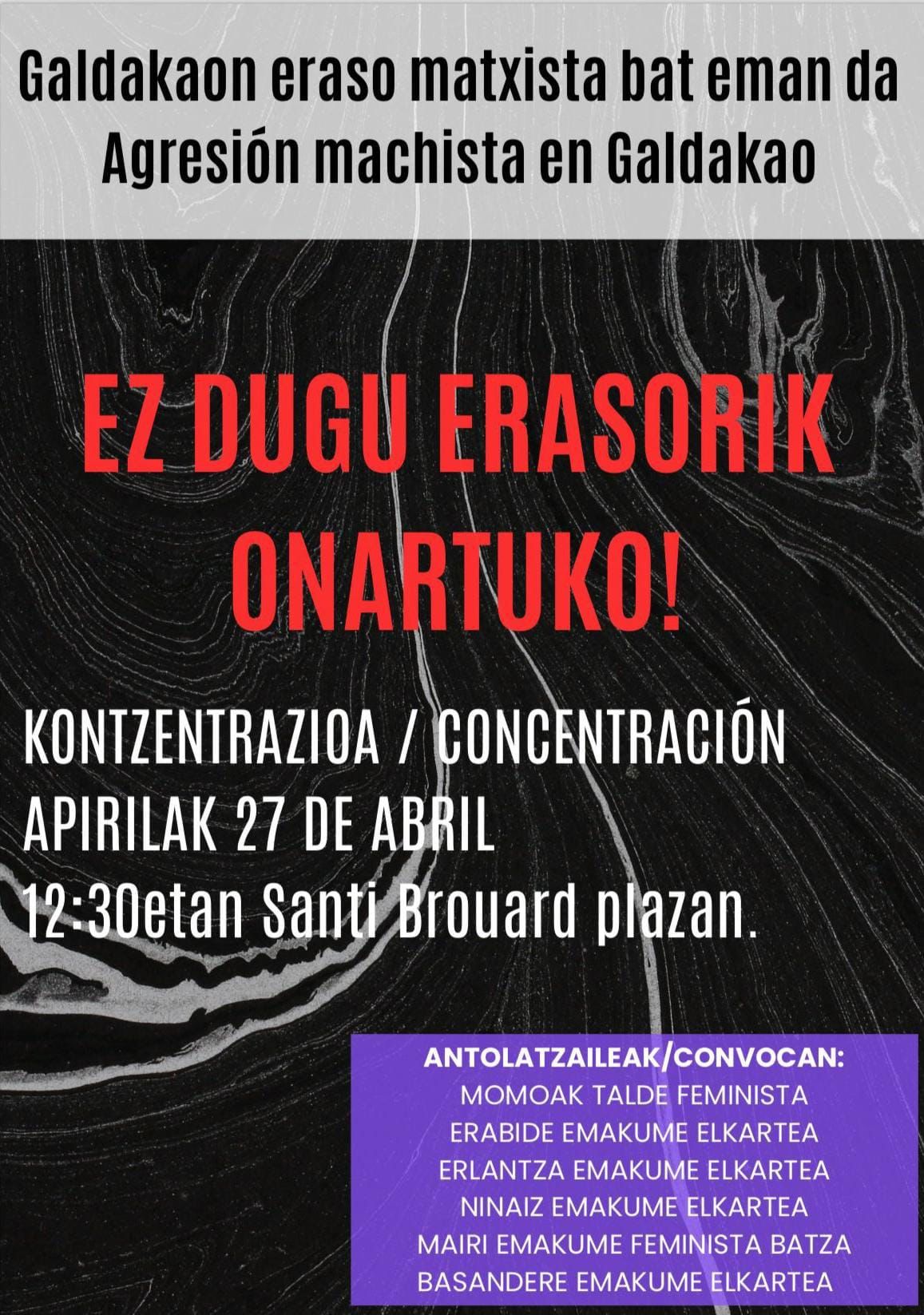 CONCENTRACIÓN 27 DE ABRIL 12:30 SANTI BROUARD PLAZA