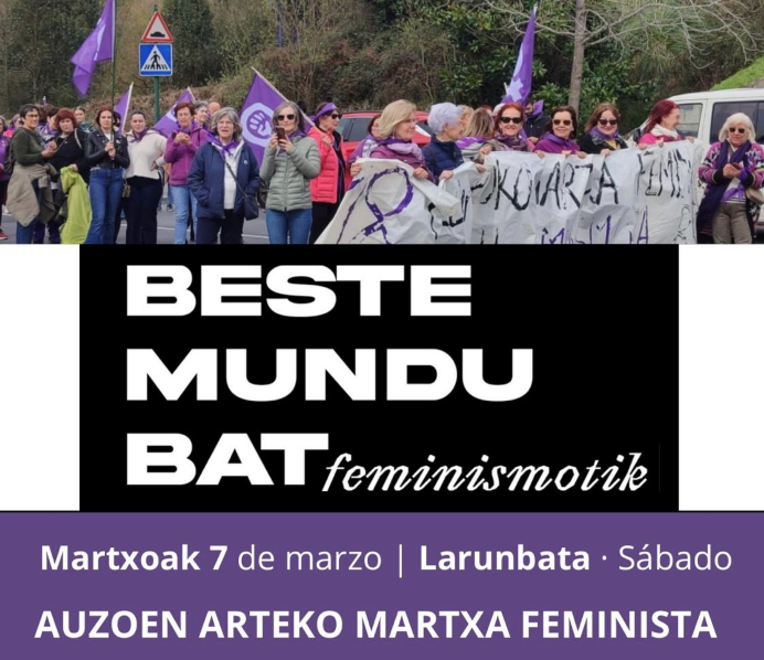 ZATOZ MARTXOAREN 7AN AUZOEN ARTEKO MARTXA FEMINISTARA!!